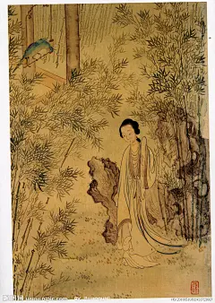 红楼梦人物 国画人物 名著人物 古典女性 林黛玉大图 