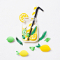 Lemonade | Paper art : Paper art