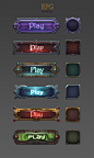 Fantasy RPG slots and buttons