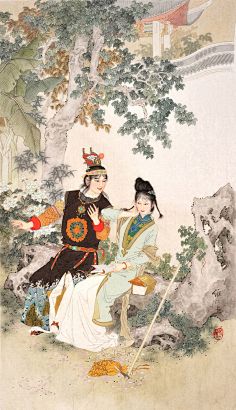 国画人物-花瓣网|陪你做生活的设计师 | 【免抠png素材篇】png古典