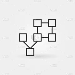 概念,技术,图标,区块链,银行业,商务,部分,图像,矢量