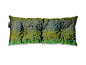 KISSEN - Nierenkissen D118V (boa türkis) - BRETZSHOP : Bezug: Prächtiger Velours de Gène "Boa" 673932 boa türkis, Flor: 50% Polyester, 48% Viskose, 2% Baumwolle