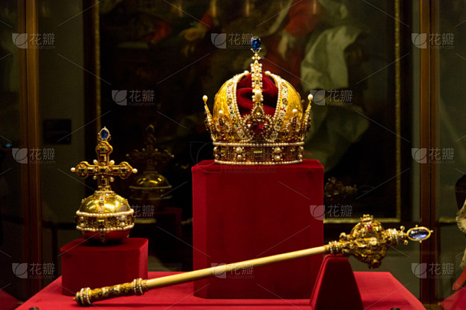 哈布斯堡的皇冠、 权杖和 orb