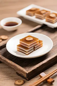 广式马蹄糕美食摄影图