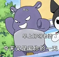 巴库库洛米表情包 之 我好爱老婆 - 小红书