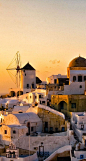 Golden Light in Oia, Santorini