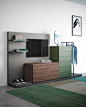 Easy System, Designer Drawer Units and Bedside Tables | Novamobili : The Easy System project includes suspended bedside tables and designer drawer units that create endless furnishing solutions. Find your nearest dealer.