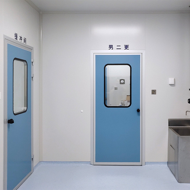 医院洁净门钢质门 手动自动手术室净化门 医院病房净化自由门