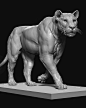 ArtStation - Big Feline Study, Antonio Esparza