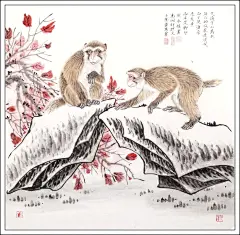 兜底儿网画家张永权生肖猴作品赏析一 - 兜底动态 - 兜底儿网