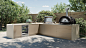 12 BROADWAY - OUTDOOR KITCHEN : The purpose of this visualization for our UK partners was to develop a detailed design of an outdoor kitchen for the end customer. It was important to show not only the final concept of the future kitchen in the private cou