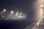 At Night 4 : Roaming the city in dense fog, alone at night.