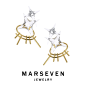 MARSEVEN晚安系列 失眠款窗边星星耳钉 超仙ins高级质感耳饰-淘宝网