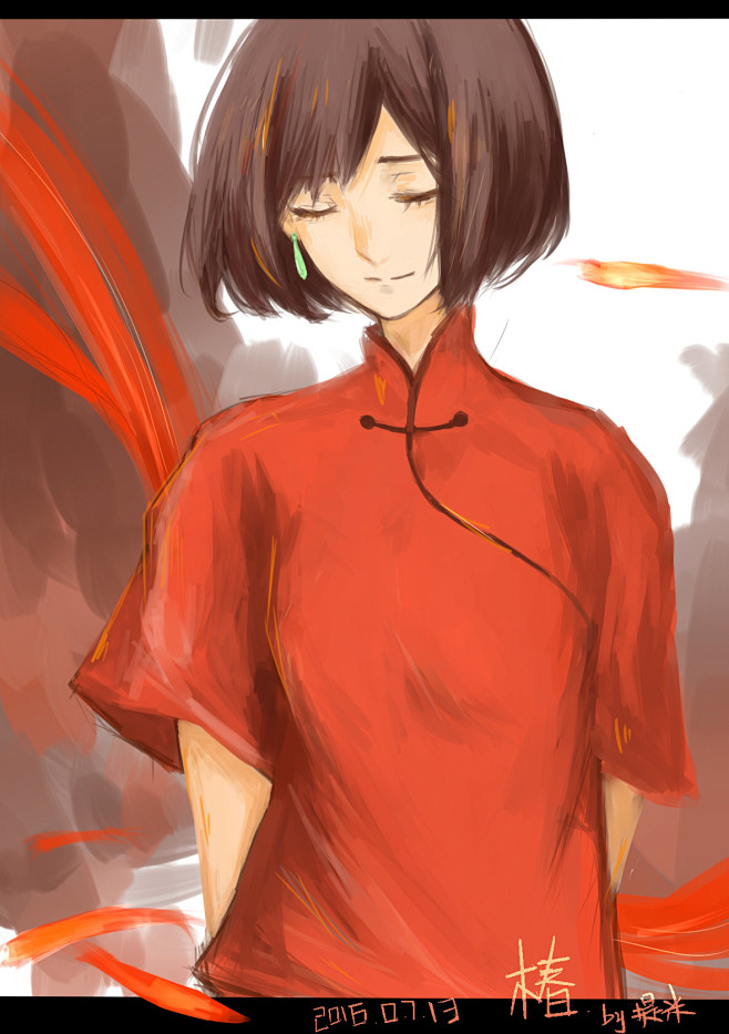 大鱼海棠椿插画