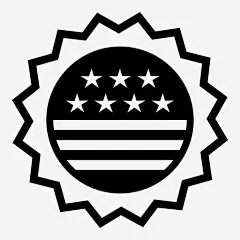徽章奖章荣誉图标_88ICON https://88icon.com 徽章 奖章 荣誉 独立日 7月4日 勋章 爱国者 丝带 明星