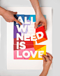 ALL WE NEED IS LOVE on Behance