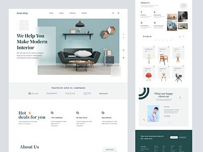 website landing page...