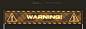 GENERAL WARNING sign - one of possible design usually used for construction type of warnings.