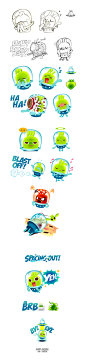 An Alien Sticker for Viber on Behance