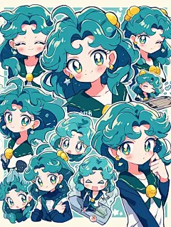 美少女战士可爱贴纸—海王满—水手海王星