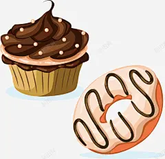 手绘巧克力冰激凌矢量图 免费下载 页面网页 平面电商 创意素材