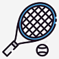 网球运动器材32线性颜色 免费下载 页面网页 平面电商 创意素材