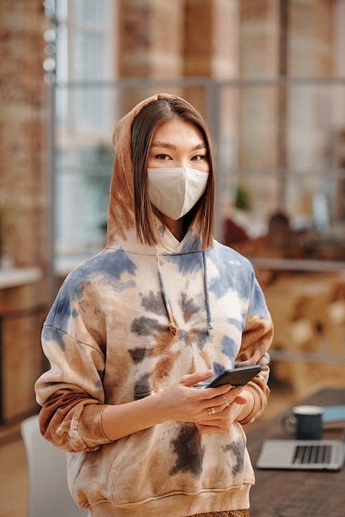 免费 亞洲女人, 垂直拍摄, 握住 的 ...