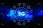 5G高速互联网网络通信背景