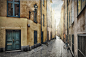 Empty street in Stockholm Old Town by Stefan Holm on 500px