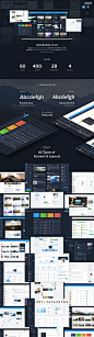 Dashboard UI Kit - Mastering Dashboard Interfaces : Biggest pack focusing on designs of Dashboard User Interfaces & Web Applications to help you quickly prototype and design beautiful interfaces your clients and users will adore. 60 Screens with all v