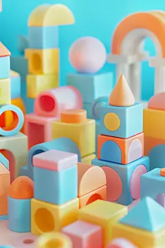 实心积木益智类玩具