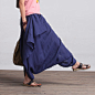Casual Loose Fitting (R)Comfortable and casual harem pants- Women Clothing (QK002) : Casual style, loose fitting  Linen blend  *·.♥.·*´¨¨*·.♥.·*´¨¨*·.♥.·*´¨¨*·.♥.·*´¨¨*·.♥.·*´¨¨*·.♥.·*        S Waist 68-72cm Hips 103cm Length 94cm