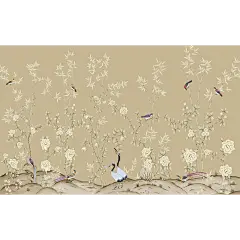 新中式壁纸春暖花开花鸟电视背景墙壁画客厅装饰卧室沙发餐厅墙纸-tmall.com天猫