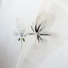 定制书房客厅卧室飘窗帘手绘纱帘 韩式田园小清新新中式成品窗纱-淘宝网