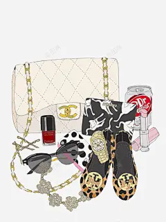 女生饰品高清素材 创意饰品 口红 墨镜 女生用品 手包 手绘饰品 元素 免抠png 设计图片 免费下载 页面网页 平面电商 创意素材