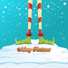 幽默,贺卡,可爱的,鞋子,雪,自然美,圣诞老公,节日,问候