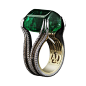 Gemfields' Zambian 26ct emerald ring by New York jewellery designer Alexandra Mor.AlexandraMorSugarloafCabEmeraldring
