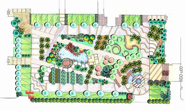 庭院设计平面图2012大全