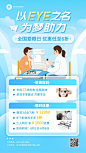 扁平插画风以EYE之名为梦助力手机海报
