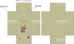 硬壳纸盒展开平面图ai  - 源文件下载【酷图网】天地盖纸盒,ai,硬壳纸盒设计,天地盖平面图,天地盖刀型图,天地盖矢量ai,硬壳纸盒矢量,
