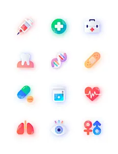 医疗诊疗UI图标