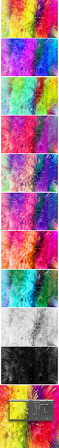 10款炫酷抽象彩色粉末爆炸效果粉尘喷溅颗粒烟雾高清背景设计素材-淘宝网