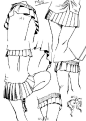 #绘画学习#  一些裙子的设计绘制画法，拿走不谢！