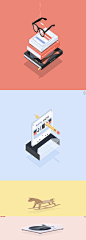 Isometric items on Behance