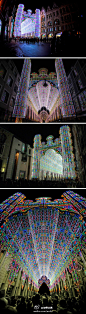 在2012年的比利時根特光明節(2012 Light Festival)上，擁有80多年歷史的裝飾公司Luminarie De Cagna 為節日呈獻了一個巨大的燈飾裝置。