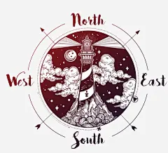 彩绘指南针高清素材 卡通 壁纸 彩色 手绘 指南针 插图 方向 英语字母 免抠png 设计图片 免费下载