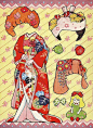 Kimono paper dolls / missmissypaperdolls