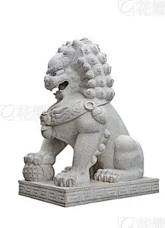Chinese Imperial Lion Statue.