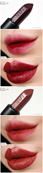 #资讯分享# 译：NARS SARAH MOON节日限量，lip&eye set由1支audacious睫毛膏和2支唇膏组成，睫毛膏刷头比较大，但是涂抹容易柔软，质地轻盈，定型力好，不防水。唇膏大小是mini的，显得很可爱。色号Bette深酒红， 光泽感，不显唇纹。
Leslie干燥玫瑰感觉的红棕色。cheek and palette recurring dare，4个腮红，1个唇笔。腮红色号ALBATROSS 高光色，带闪SEX APPEAL 无闪，人气色号，显色度低，适合日常。ILLUSIVE