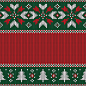 冬季圣诞针织毛衣布料花纹纹理AI矢量图案 印刷背景 (45)